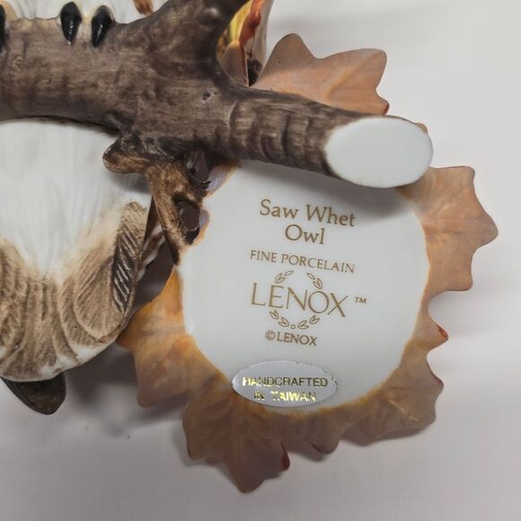 Lenox "Saw Whet Owl" Vintage Porcelain Figurine - Picture 6 of 8